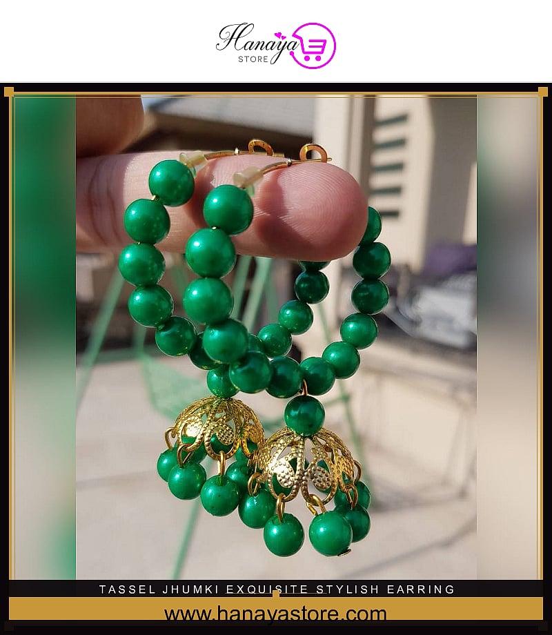 Tassel Jhumki Exquisite Stylish Earring – Earrings Online in Pakistan | Hanaya