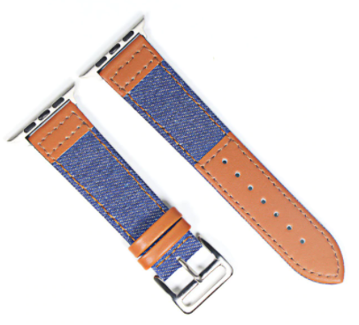 Leather Denim Mix Premium Quality Compatible For APPLE strap 38/40mm Series 1/2/3/4/5/6 – Accessories Online in Pakistan |...