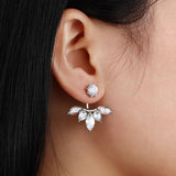 Trendy Jewelry Zircon daisies up and down under the ear hanging earrings – Close Up – Accessories | Hanaya Pakistan