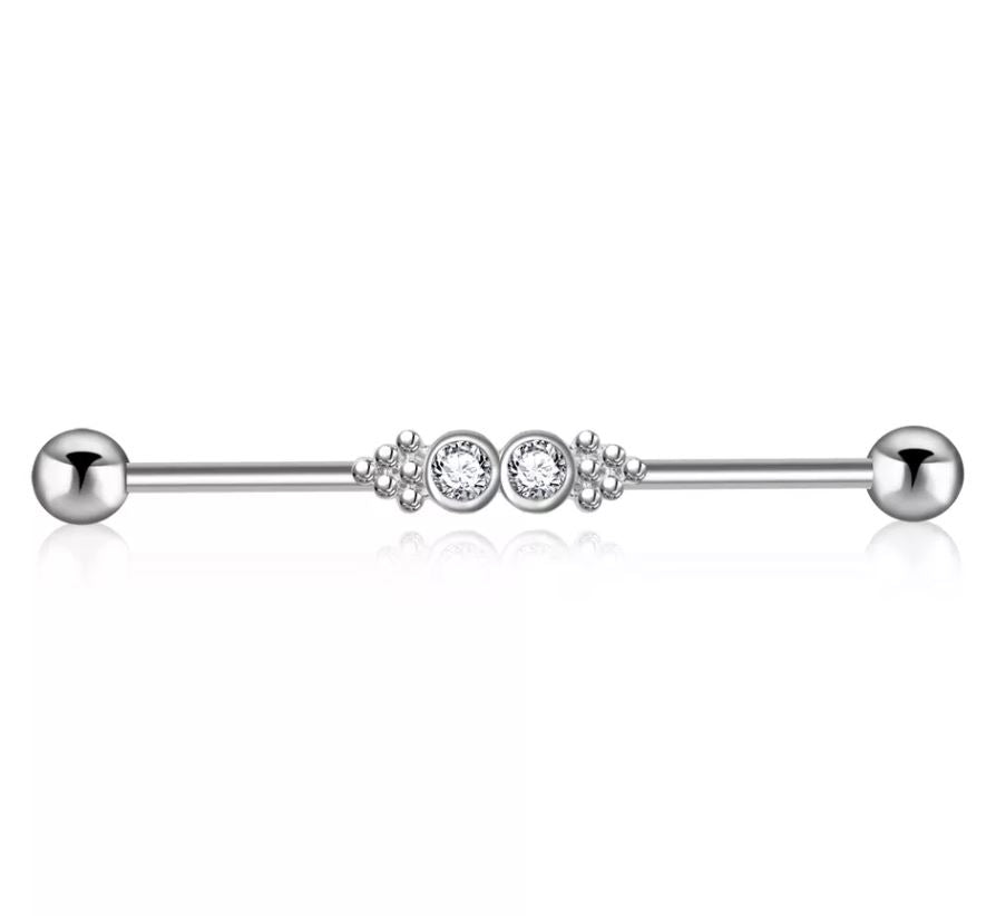Steel 38mm Ear Plug 14G Piercing Industrial Cartilage Ear Jewelry Body Jewelry Fashion – Earrings Online in Pakistan | Hanaya