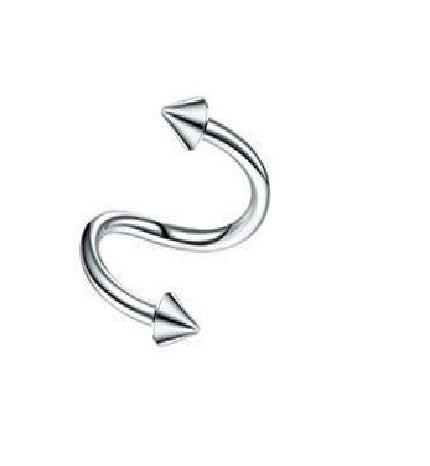 2 Pieces Spiral Cartilage Helix Stud Tragus Ear Piercing Earring For Girls – Image 2 of 4