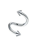 2 Pieces Spiral Cartilage Helix Stud Tragus Ear Piercing Earring For Girls – Image 2 of 4