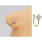 Cute Teddy Bear Non Piercing Clip On Nose Pin Love Shape Fake Nostril Jewelry – Nose Jewelry Online in Pakistan | Hanaya