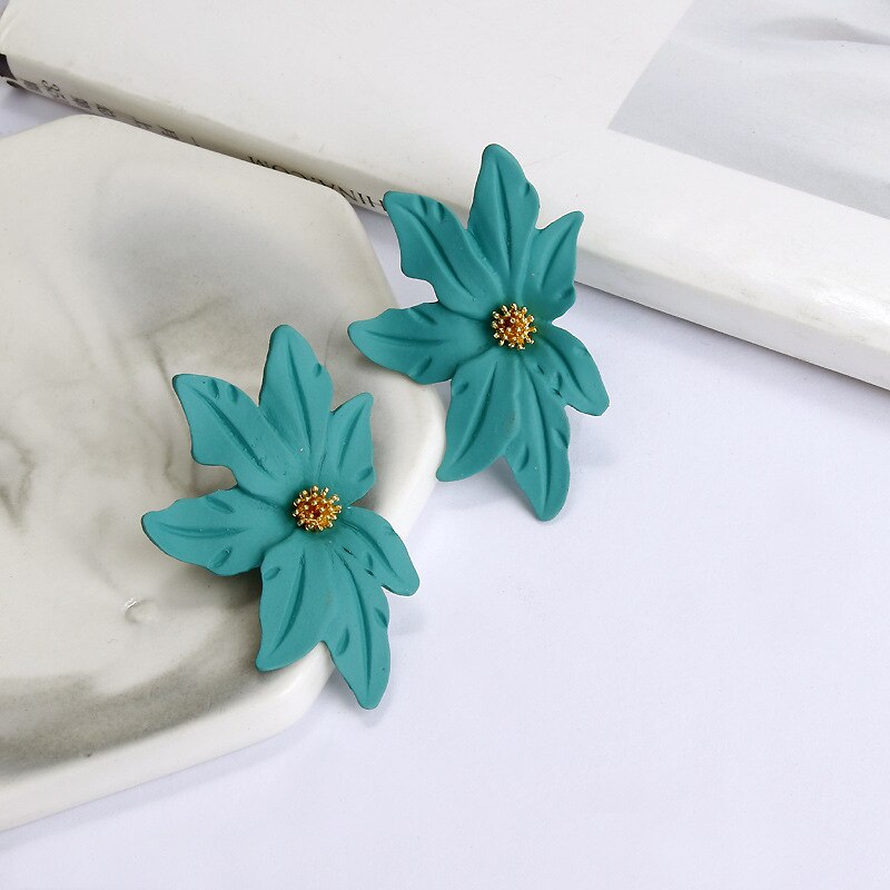 Classy Flower Shape 4.2cm Trendy Fashionable Earring