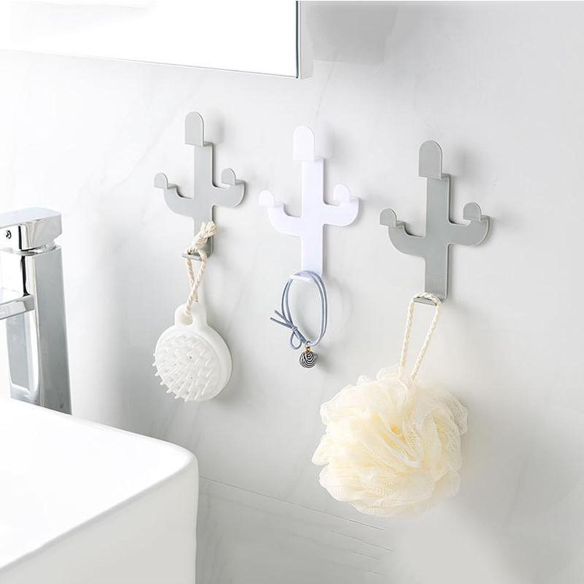 Hanya Collection White 3 Pieces Key Holder Cactus Shaped Home Decor – Accessories Online in Pakistan | Hanaya