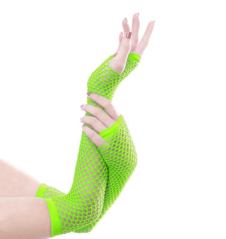 Fishnet Lace Hollow Elasticity Long Hand Fashionable Women fishnet gloves mittens ladies gloves women gloves gloves finger...