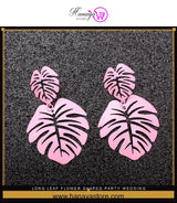 Long Leaf Flower Shaped Party Wedding Trendy Earring – Accessories Online in Pakistan | Hanaya