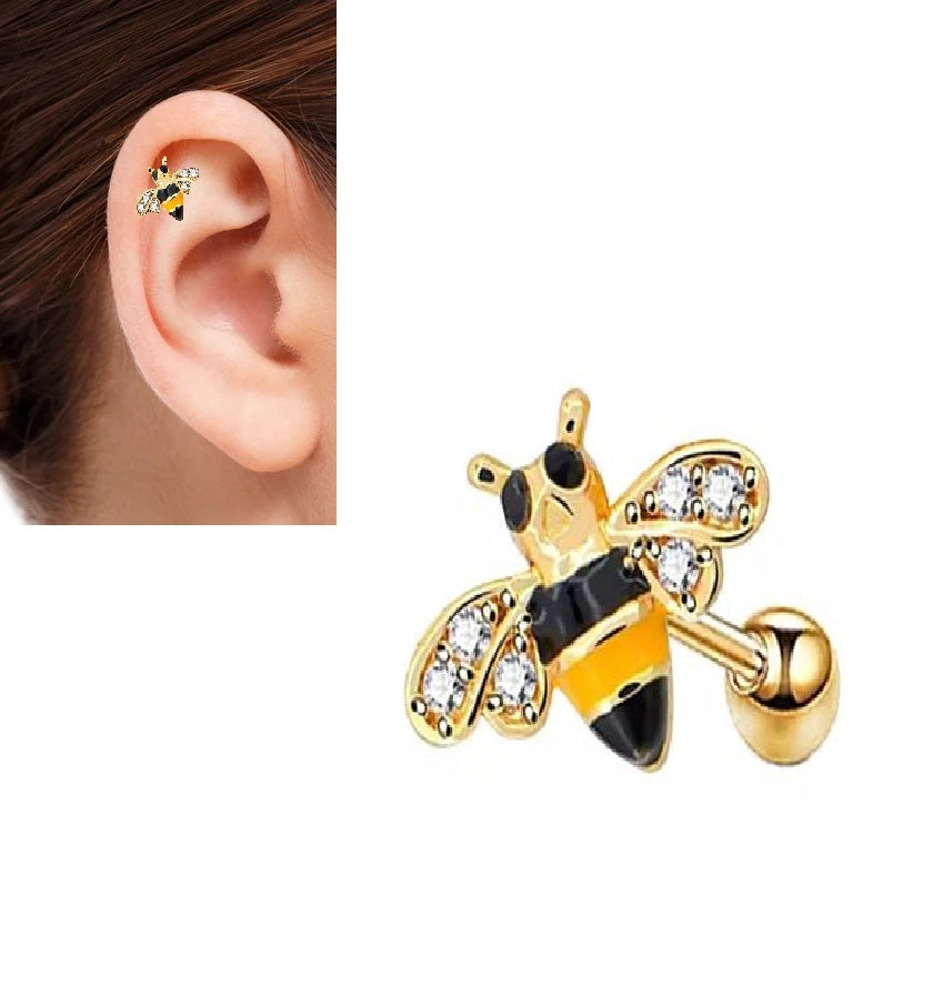 Piercing LOBE 1 Piece Cartilage Helix TRAGUS ROOK Stud Ear ORBITAL DAITH HELIX Piercing Plug Steel SNUG Earring Durable St...