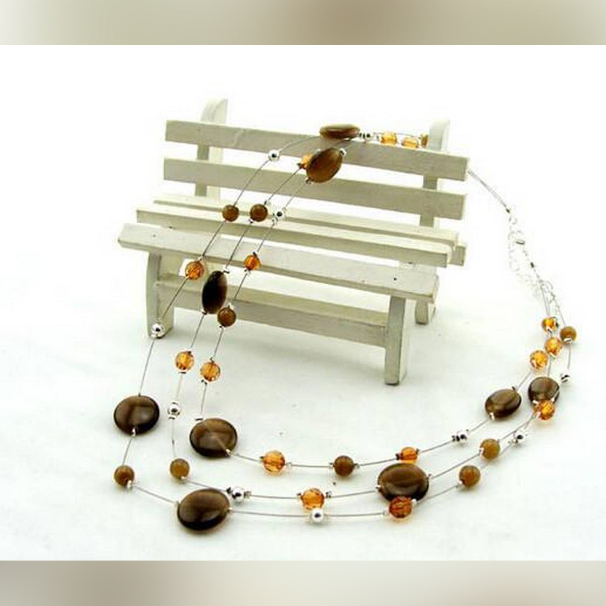 Multilayer Opal Short Design Clavicular Chain Necklace – Accessories Online in Pakistan | Hanaya