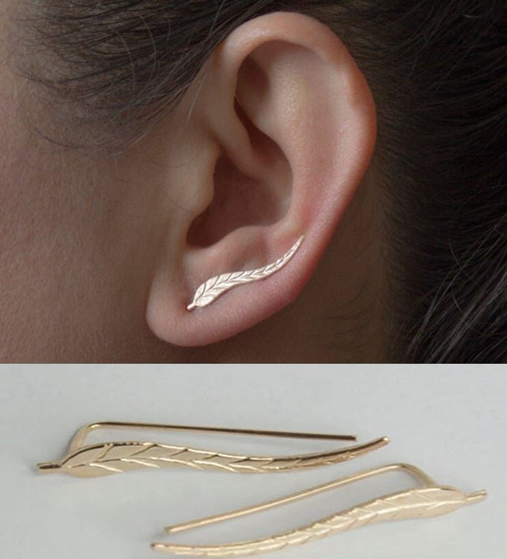 Trendy Small Leaf Classy Earring – Earrings Online in Pakistan | Hanaya