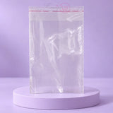 50 Pcs Transparent Resealable Plastic Bags – Self Seal OPP Poly Bags for Jewellery, Storage, Packing & Small Items | Peel and Seal