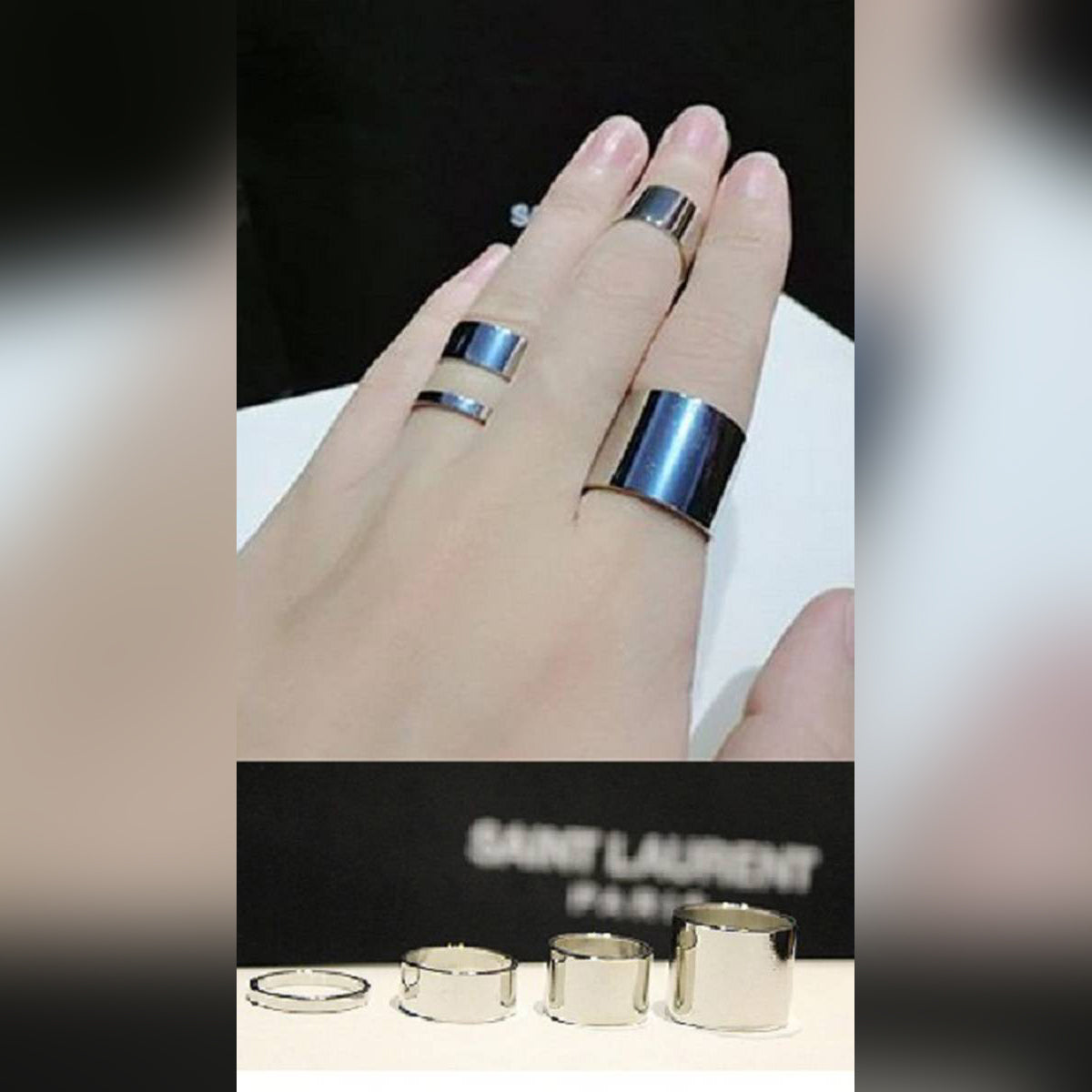 Trendy Classy Fashion Jewelry 4 Pieces Ring Set For Women – Close Up – Accessories | Hanaya Pakistan