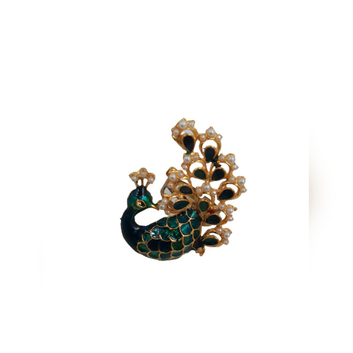 Trendy Elegant Adjustable Peacock Ring For Girls – Accessories Online in Pakistan | Hanaya