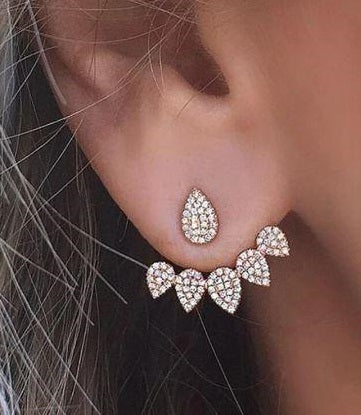 Front Back Earrings Stylish Hanging Drop & Huggie Designs – Accessories Online in Pakistan | Hanaya