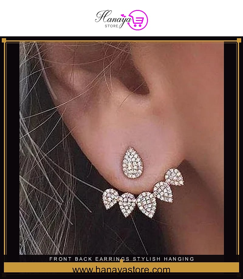 Front Back Earrings Stylish Hanging Drop & Huggie Designs – Accessories Online in Pakistan | Hanaya