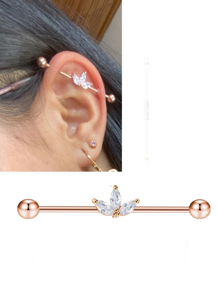 Durable Body Jewelry Steel 38mm Ear Plug 14G Piercing Industrial Cartilage Ear Jewelry – Detail View – Earrings for Women ...
