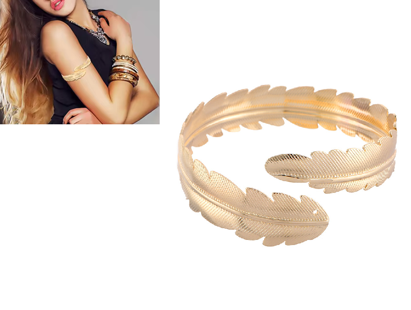 Classy Armlet for Women Upper Arm Cuff Bracelet Bangle Adjustable Arm Band Girls Bridal Party Jewellery