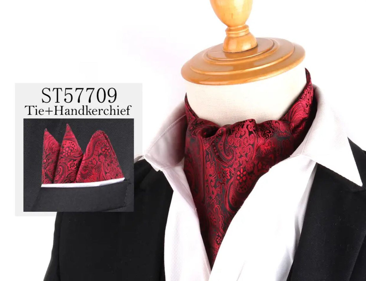 Mens bow tie and pocket square set – formal groom accessory Pakistan – Hanaya Store
