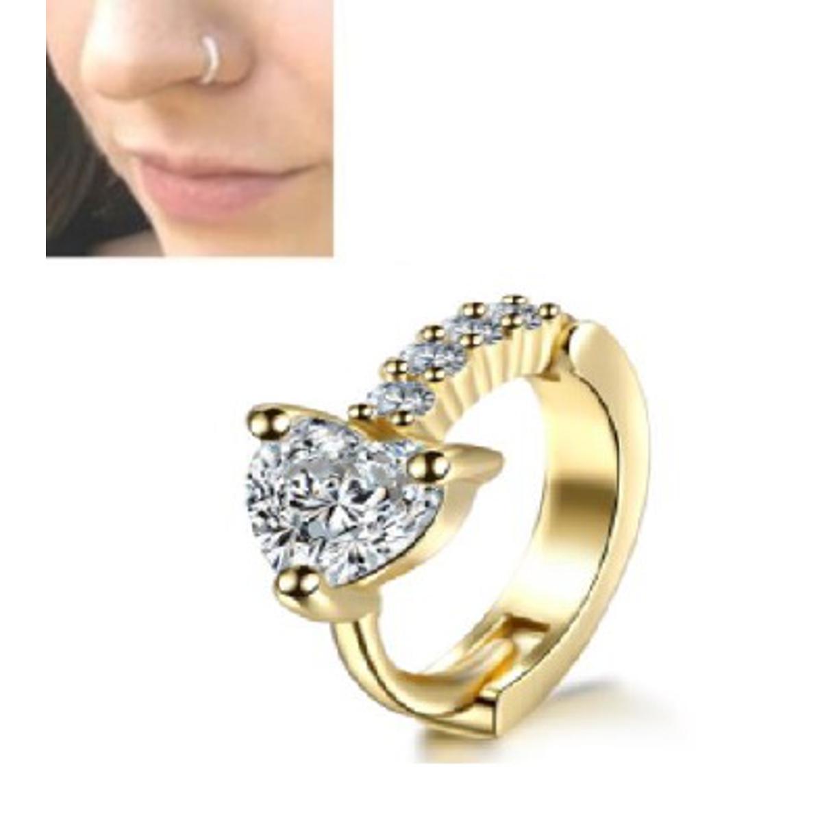 Piercing 1 Pc 8mm Long Helix 0 8mm Nose Ring Body Jewelry – Buy nose jewelry online in Pakistan
