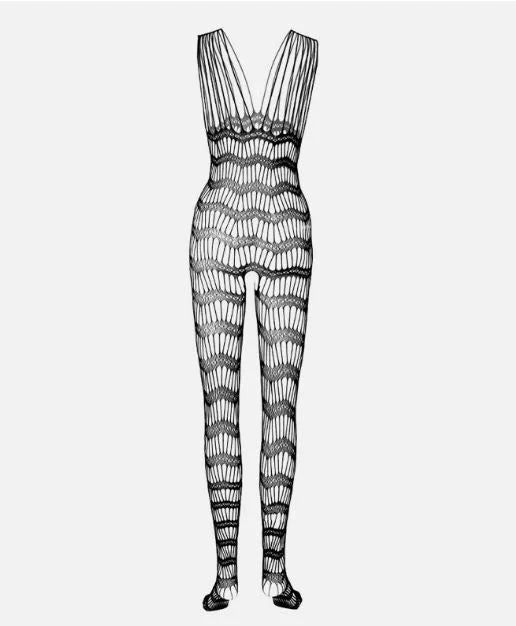 Women Breathable Trendy Full Body Mesh Fishnet Lace Body Stockings
