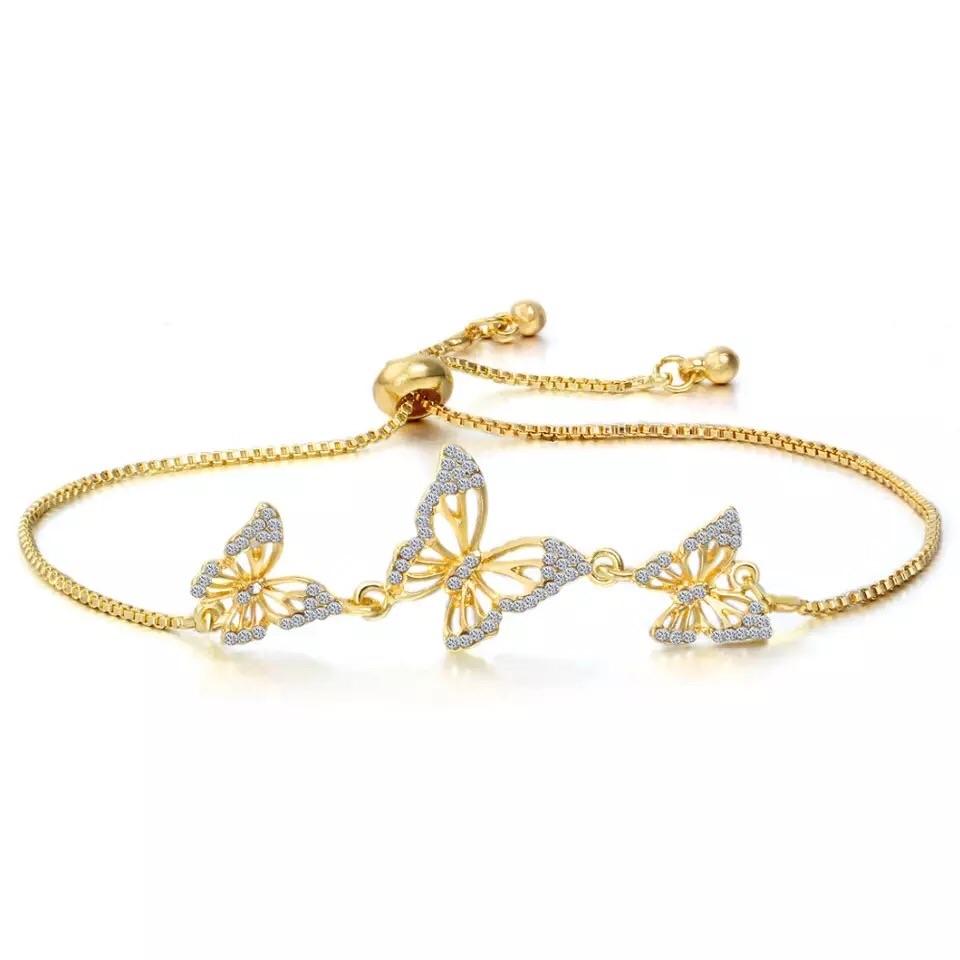 Trendy Tassel Golden Bracelet Cubic Zirconia Crystal Stylish – Lifestyle – Buy Accessories Pakistan | Hanaya