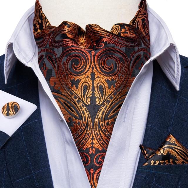 Elegant Men's Cravat Bow Ties Ascot Ties Wedding Dress Ties & Cufflink Sets Shop Premium Neckwear Fashion – Neck Cravat As...