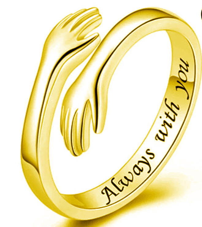 Adjustable Trendy Hug Ring Fashionable Ring For Women – Close Up – Accessories | Hanaya Pakistan
