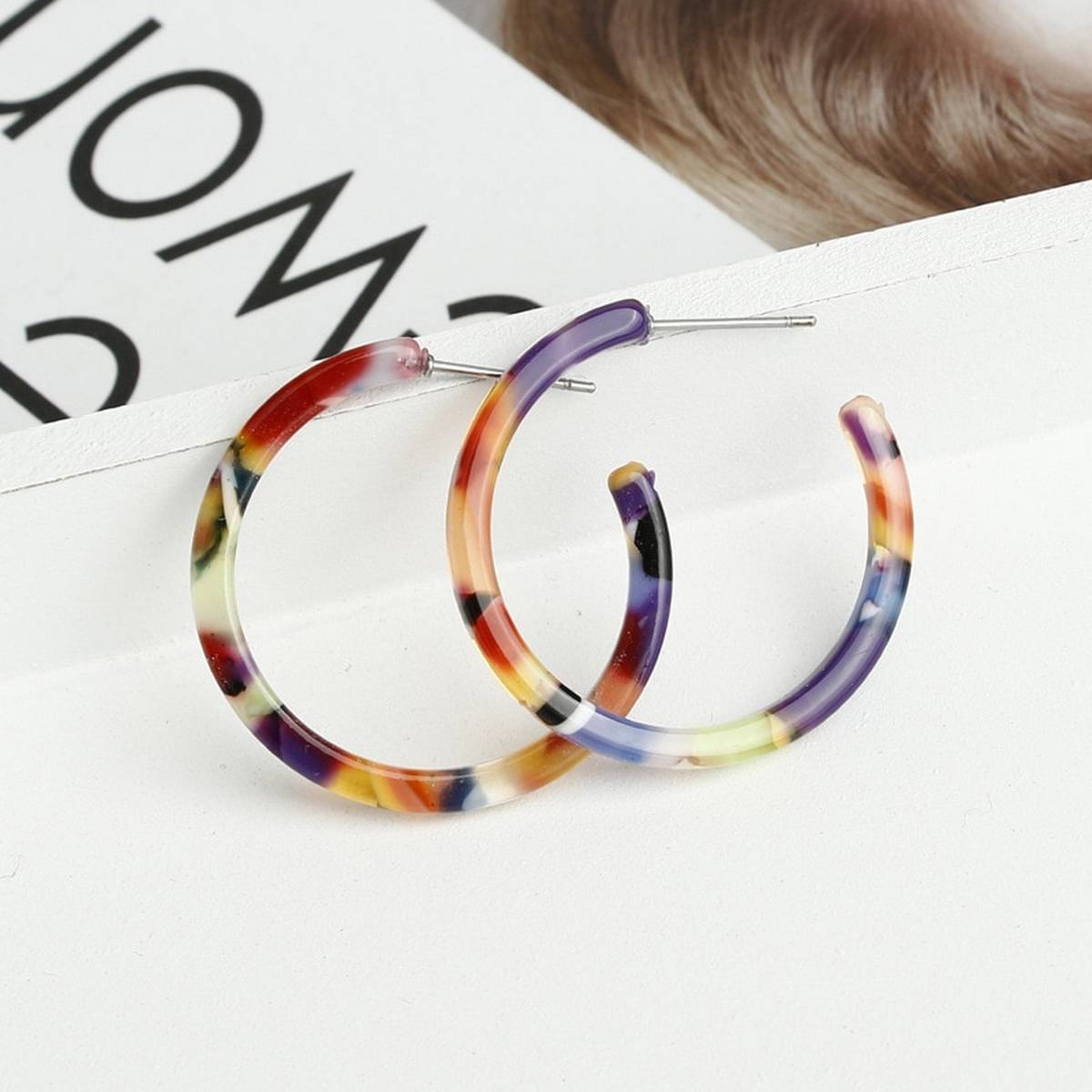 Classy 3.4cm Small Round Trendy Fashionable Earring – Earrings Online in Pakistan | Hanaya
