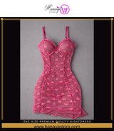 One Size Premium Quality nightdress Heart Love stretch bodycon mini dress sleepwear lingerie nightgown Bridal Wear Nightwear Bridalwear Body con