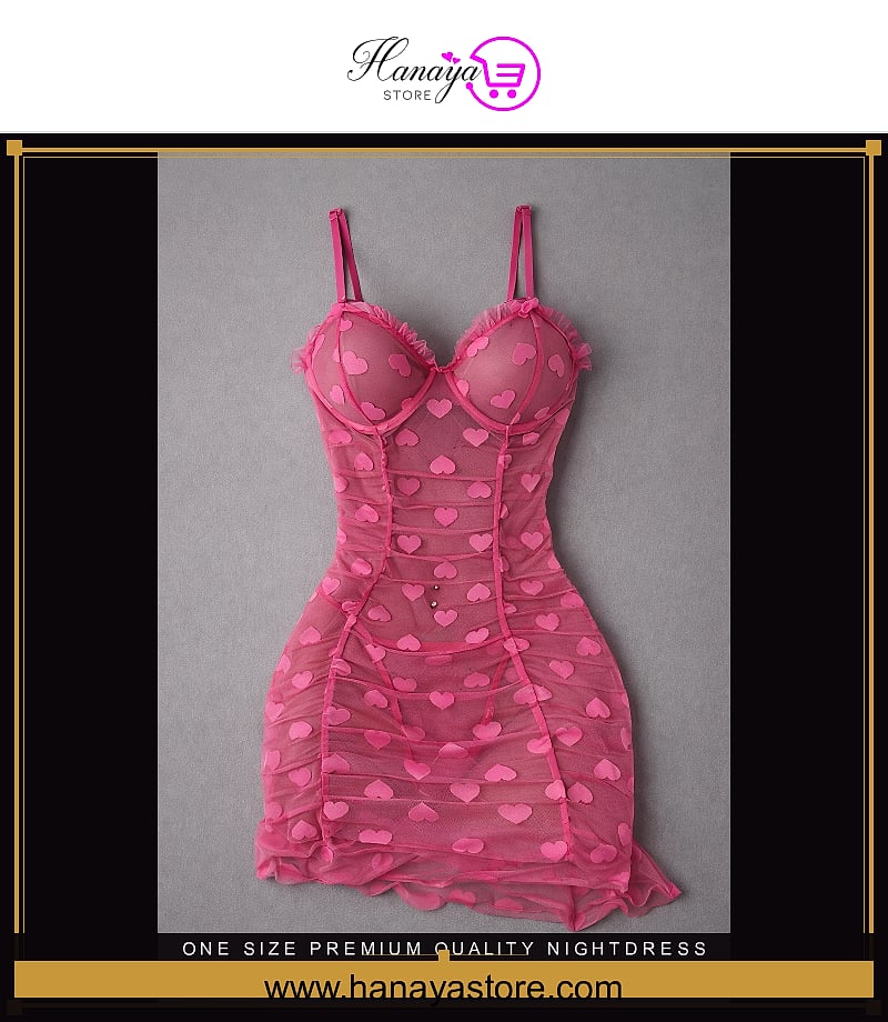One Size Premium Quality nightdress Heart Love stretch bodycon mini dress sleepwear lingerie nightgown Bridal Wear Nightwear Bridalwear Body con