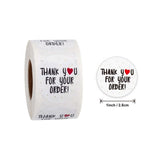 100 Pcs Thank You Stickers – 25.1MM Round Labels for Packaging, Gifts & Small Businesses Envelope Seal Scrapbook Round Sti...