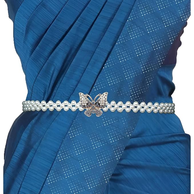 Trendy Stretchable Waist Chain for Women Belt for Girls Kamar Band Stylish Slim Belt Fashionable Elegant Ladies Belt Party Wear Accessory Online Pakistan – Body Chain Belly Chain Bridal Body Jewelry Pakistan | Hanaya Store