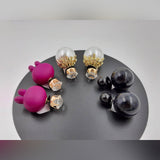 Pack of 3 Pairs Elegant Stylish Earrings – Image 2 of 3