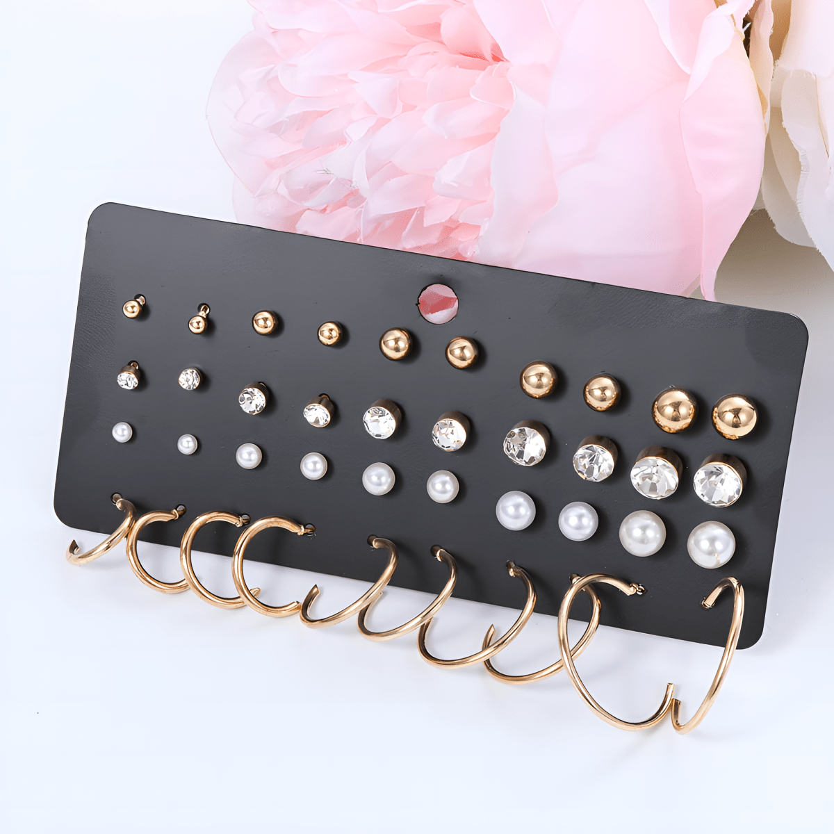 20 Pairs High Quality Delicate Trendy Earring Pack - Hanaya Store