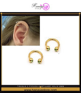 TRAGUS 2 Pieces Cartilage Helix 8mm LOBE Stud Tragus Ear Piercing ORBITAL HELIX SNUG DAITH ROOK Plug Earring – Earrings On...