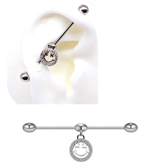 Steel 38mm Ear Plug 16G 1.2mm Barbell Piercing Industrial Cartilage Ear Jewelry Helix Piercing – Earrings Online in Pakist...