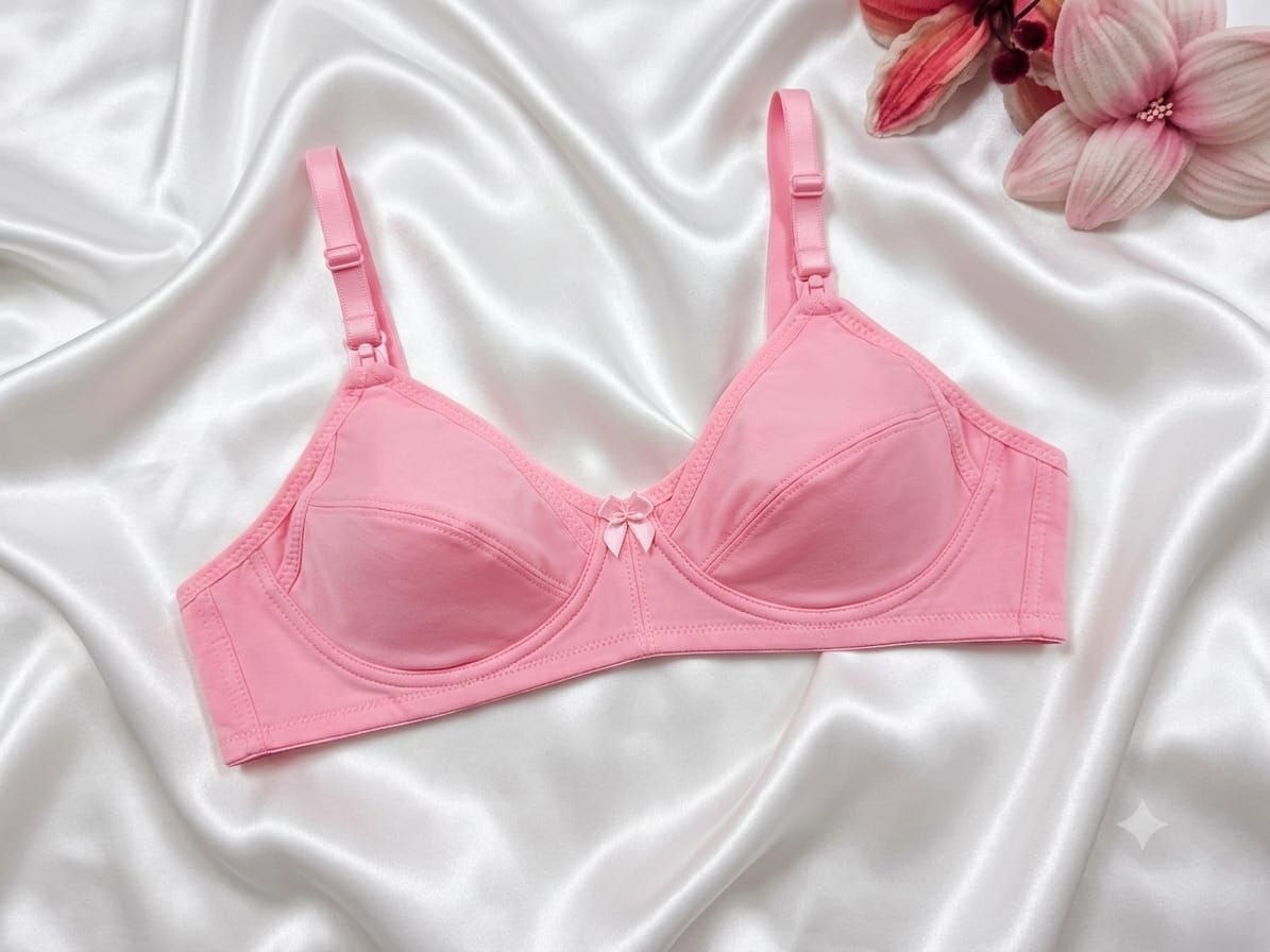 Everyday Premium Cotton Non-Padded Seamless Wireless Soft Bra Women's Bras Breathable And Comfortable Lingerie