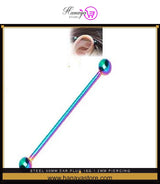 Steel 50mm Ear Plug 16G (1.2mm) Piercing Industrial Cartilage Ear Jewelry – Accessories Online in Pakistan | Hanaya