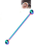 Buy Steel 38mm Ear Plug 16G 1.2mm Barbell Piercing Industrial Cartilage Ear Jewelry Online – Lifestyle – Buy Earrings Paki...