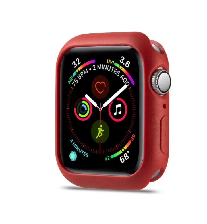 High Quality Super Soft Silicone Bumper Case Compatible for APPLE Watch 44mm Series 4/5 – Detail View – Accessories for Wo...