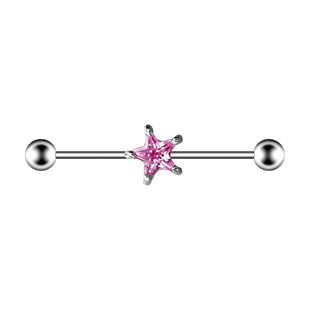 Exclusive Steel 38mm Ear Plug 14G Piercing Industrial Cartilage Ear Jewelry – Earrings Online in Pakistan | Hanaya