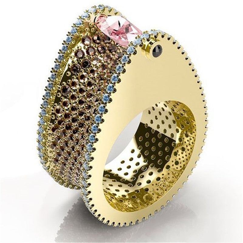 Trendy Big Heavy Crystal Stone Ring For Women