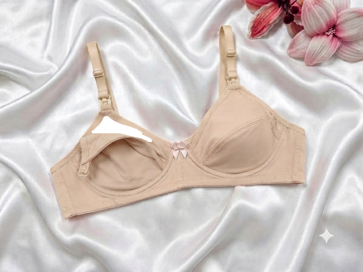 Everyday Premium Cotton Feeding Nursing Non-Padded Seamless Wireless Soft Bra Women's Bras Breathable And Comfortable Li