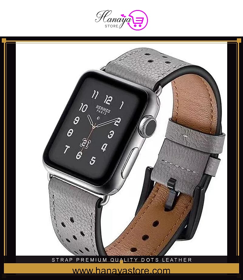 STRAP Premium Quality Dots Leather Vintage Compatible For APPLE strap 38/40mm Series 1/2/3/4/5/6 – Accessories Online in P...