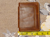 Genuine Leather Wallet for Men | Crazy Horse Pull-Up Cowhide Bifold Wallet with Card Slots & Cash Compartment