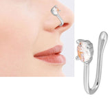 Non Piercing Adjustable Thin Clip On Nose Pin Elegant Nostril Body Piercing Jewelry – Close Up – Nose Jewelry | Hanaya Pak...