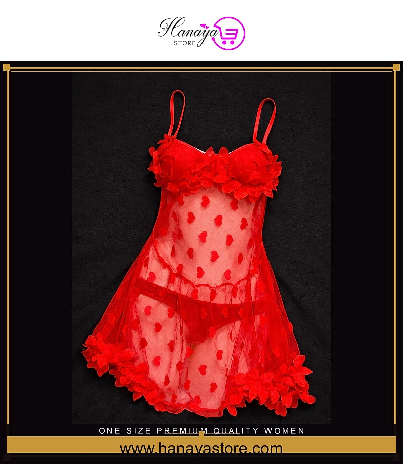 One Size Premium Quality Women Nightdress One Size Lingerie Sleepwear Babydoll Chemise Lace Bralette Comfortable Home Wear Bodycon nightgown Bridal Wear Nightwear Bridalwear