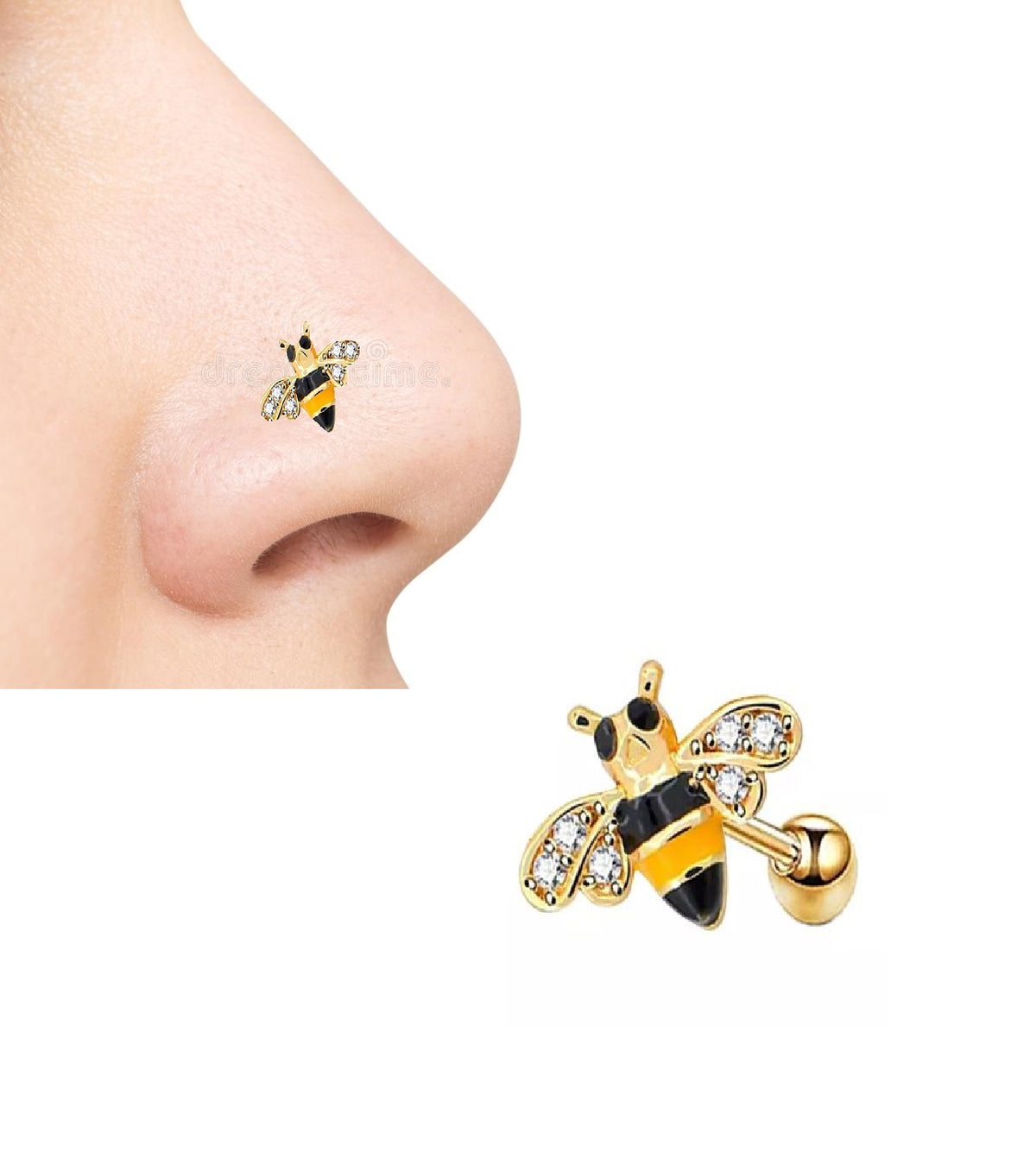 Women S Helix Nose Ring 1pc Body Piercing Jewelry – Buy nose jewelry online in Pakistan