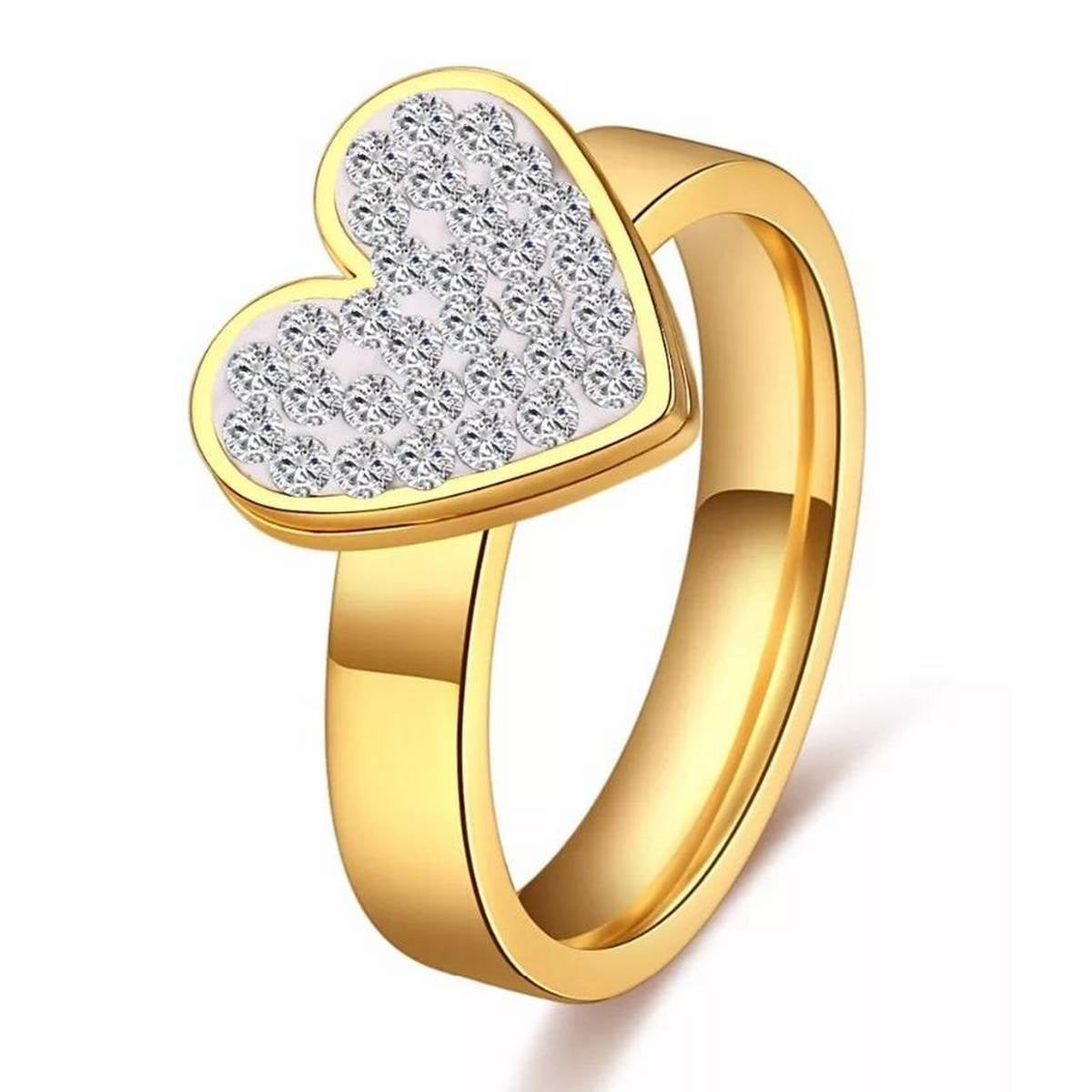 Trendy Lover Heart Ring 17 Size for Women – Accessories Online in Pakistan | Hanaya