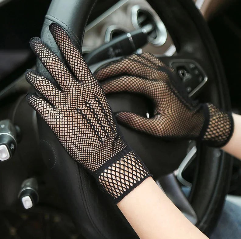 Elegant Lace Long Sleeve Fingerless Gloves for Women Hijab Friendly Party Wear Mittens – Buy gloves online in Pakistan